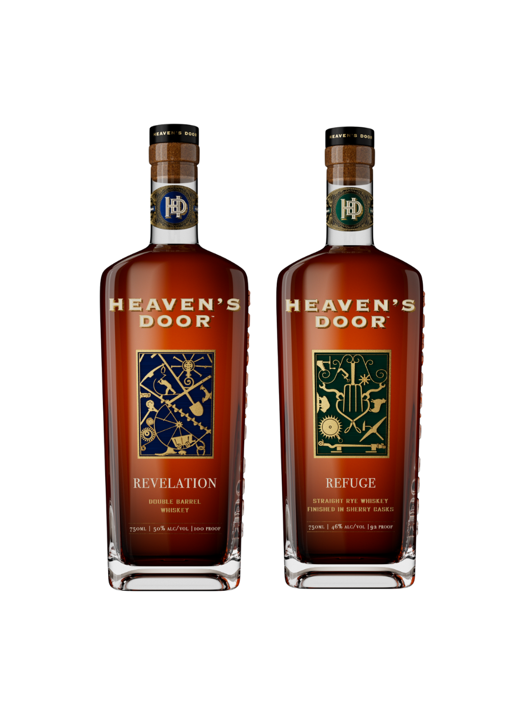 Revival Tennessee Straight Bourbon Whiskey & Refuge Straight Rye Whiskey Bundle